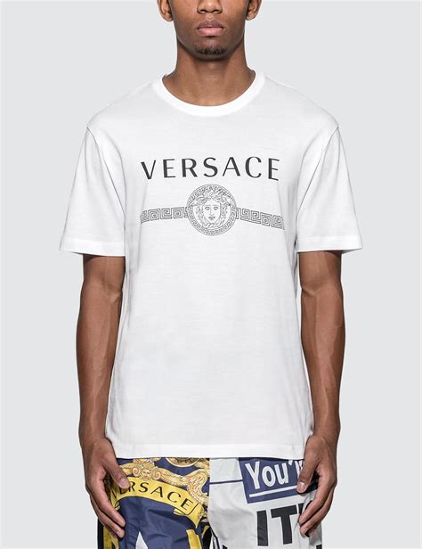 versace t-shirt men's white|Versace men t shirt sale.